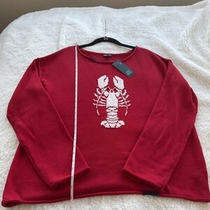 Wild Fable Red Sweater with Lobster Design Large